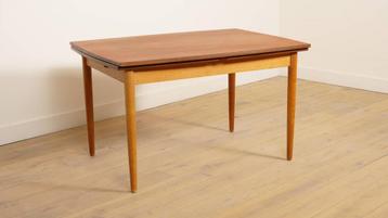 Vintage eettafel | Uitschuifbaar | Teak | Bootmodel beschikbaar voor biedingen