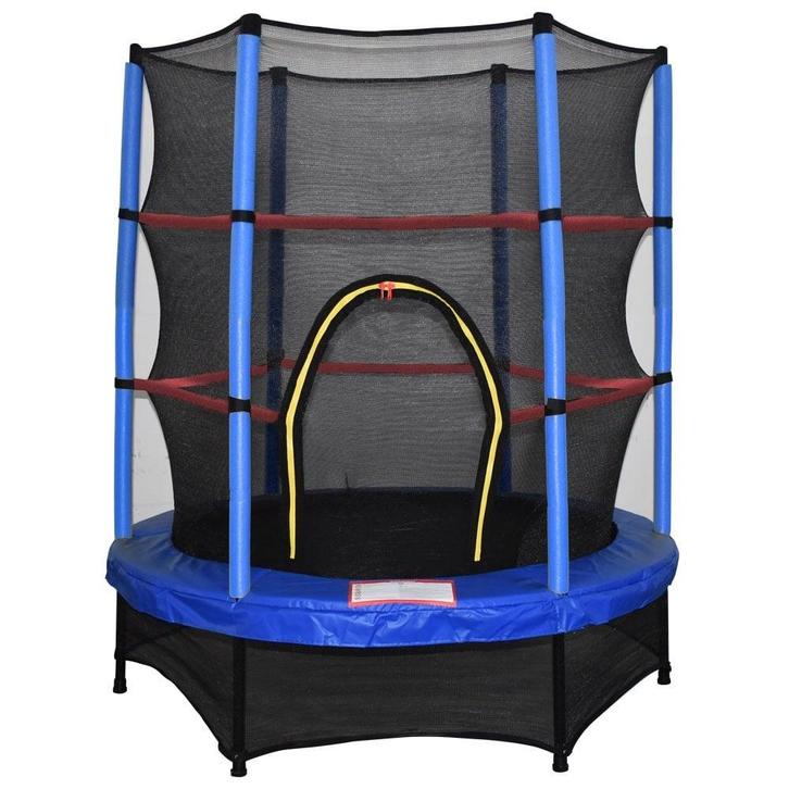 Trampoline - blauw - 140 cm, Kinderen en Baby's, Speelgoed | Buiten | Trampolines, Nieuw, Ophalen of Verzenden