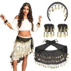 Accessoireset Zwart Buikdanseres 4 delig, Verzenden, Nieuw