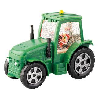 Kerstlantaarn tractor met kerstman | Lumineo | 17 cm, Diversen, Kerst, Nieuw, Verzenden