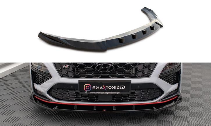 Voorspoiler V.2 Hyundai Kona N Maxton Glans Zwart, Auto-onderdelen, Carrosserie en Plaatwerk, Ophalen of Verzenden