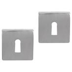 Deurbeslag | Sleutelrozet | Differnz (Vierkant, RVS, Chroom), Doe-het-zelf en Verbouw, Hang- en Sluitwerk, Verzenden, Nieuw