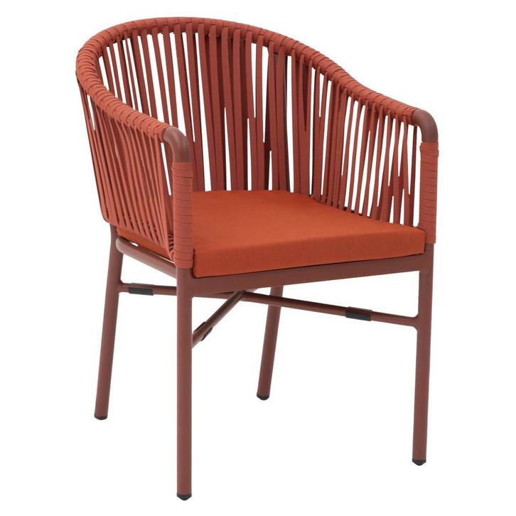 Stoel | KARIN | Aluminium Rotan/Aluminium | Red |, Zakelijke goederen, Horeca | Keukenapparatuur, Nieuw in verpakking, Verzenden