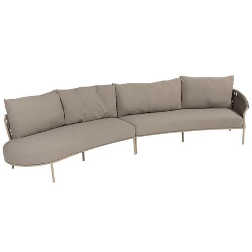 Comino 4 zits organische loungebank 2 delig latte 4 Seasons, Tuin en Terras, Tuinsets en Loungesets, Nieuw, Ophalen of Verzenden