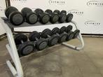Technogym dumbell set | rek | Kracht, Verzenden, Gebruikt, Overige typen