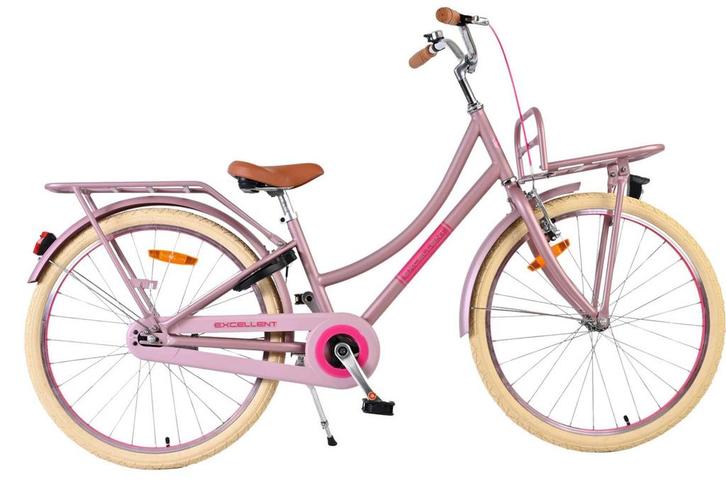 Volare Excellent Kinderfiets - Meisjes - 24 inch - Mat Roze, Fietsen en Brommers, Fietsen | Meisjes, 24 inch, Nieuw, Verzenden