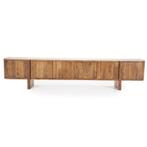 TV-Meubel Julian 6-deurs - Bruin - 95908 - tv-meubels, Huis en Inrichting, Kasten | Buffetkasten, Nieuw, Overige materialen