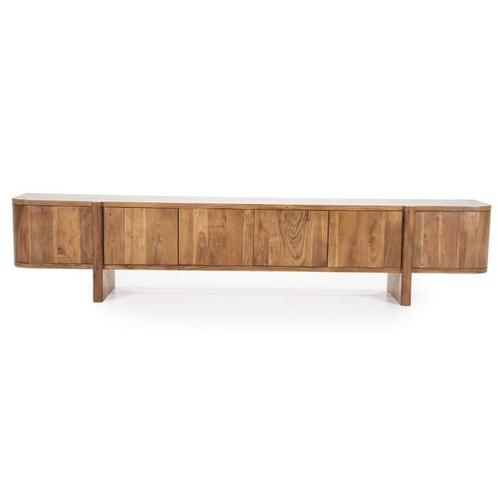 TV-Meubel Julian 6-deurs - Bruin - 95908 - tv-meubels, Huis en Inrichting, Kasten | Buffetkasten, Nieuw, Overige materialen