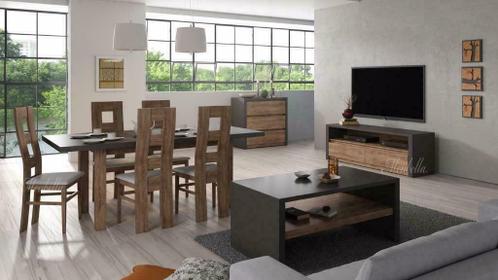Samenhangend Plateau mosterd ≥ Complete woonkamer in Eiken met Grijs | Inboedel set meubels — Complete  inboedels — Marktplaats