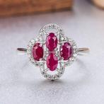 Zonder minimumprijs - Ring - 18 karaat Witgoud, Zilver -, Sieraden, Tassen en Uiterlijk, Ringen, Nieuw