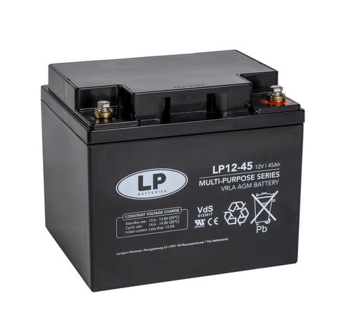 Landport (LP) VRLA-LP accu 12 volt 45 ah LP12-45 VDS, Computers en Software, Noodvoedingen (UPS), Nieuw, Ophalen of Verzenden