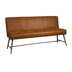 *WOONWINKEL* Tower Living Belmonte Bank 155cm Cognac, Nieuw, Leer, Verzenden