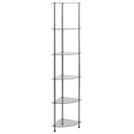 vidaXL Kastje 6-laags 30x30x160 cm gehard glas transparant, Minder dan 50 cm, Verzenden, Nieuw, Glas