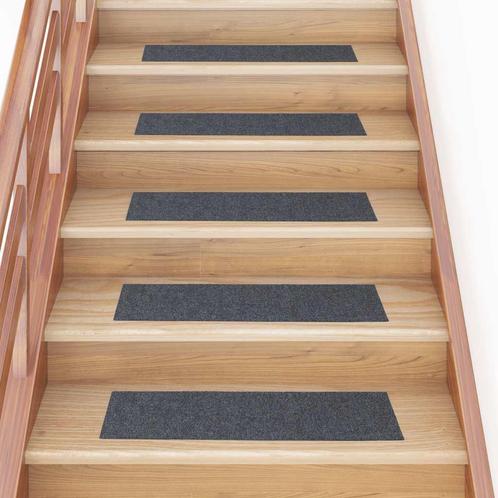vidaXL Trapmatten zelfklevend 30 st 76x20 cm rechthoekig, Doe-het-zelf en Verbouw, Ladders en Trappen, Nieuw, Verzenden