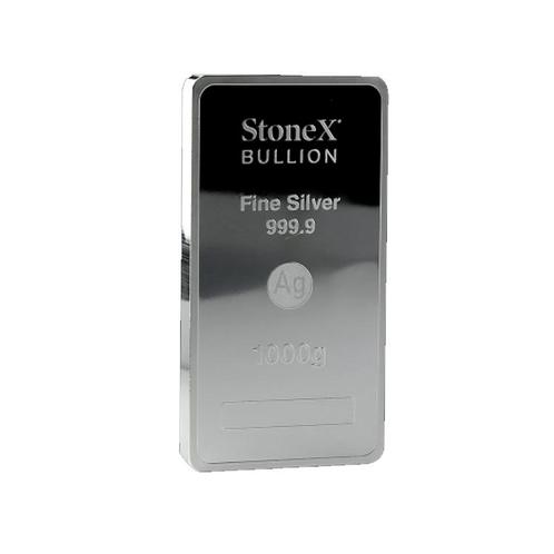 1 kilo zilveren muntbaar Stonex, Postzegels en Munten, Edelmetalen en Baren, Verzenden