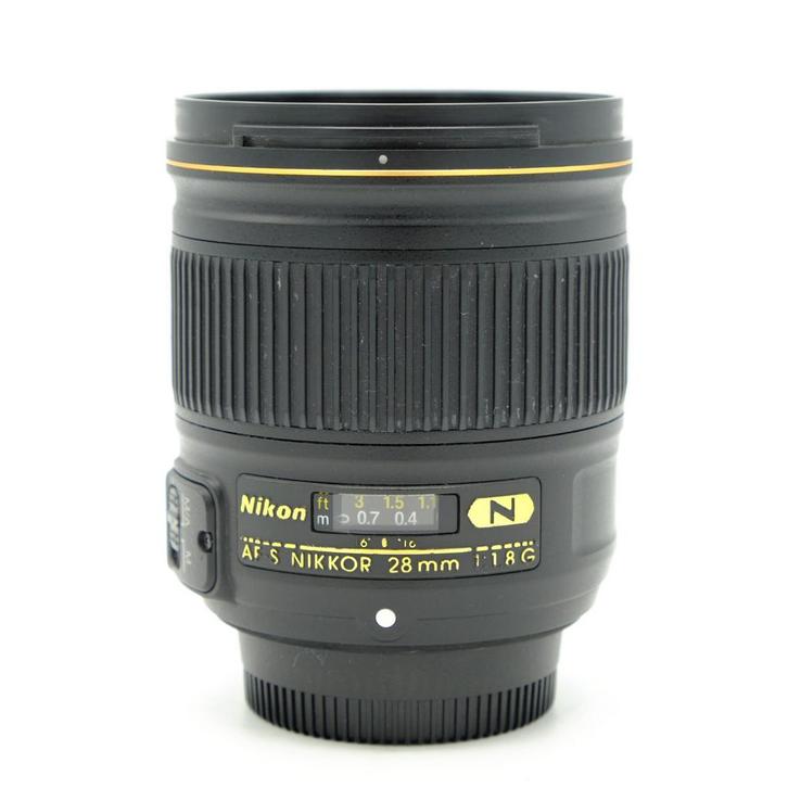 Nikon 28mm F1.8G AF-S Nikkor Objectief (Occasion), Audio, Tv en Foto, Fotografie | Lenzen en Objectieven, Groothoeklens, Zo goed als nieuw