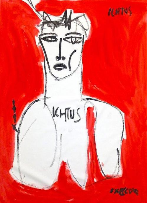 0xec6d0 (XX-XXI) - Chrétien, Foi et Trahison - XXL, Antiek en Kunst, Kunst | Schilderijen | Modern
