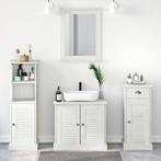 vidaXL Badkamermeubelset met lade 3 pcs Antiekwit 37 x 34 x, Huis en Inrichting, Badkamer | Badkamermeubels, Verzenden, Nieuw