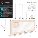 KESSER® Bedhekje - Kinderbedhek - Babybedhek - 150cm - Beige, Verzenden, Nieuw