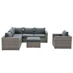 Garden Impressions Bruno loungeset grijs incl. lounge stoel, Tuin en Terras, Tuinsets en Loungesets, Verzenden, Nieuw