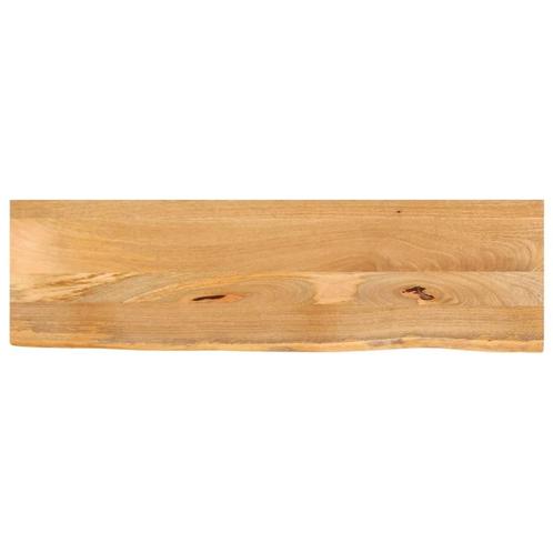 Tafelblad Mango 100x40 - Retourdeal - Natuurlijke Rand -35%, Huis en Inrichting, Tafelonderdelen, Minder dan 50 cm, Tafelblad