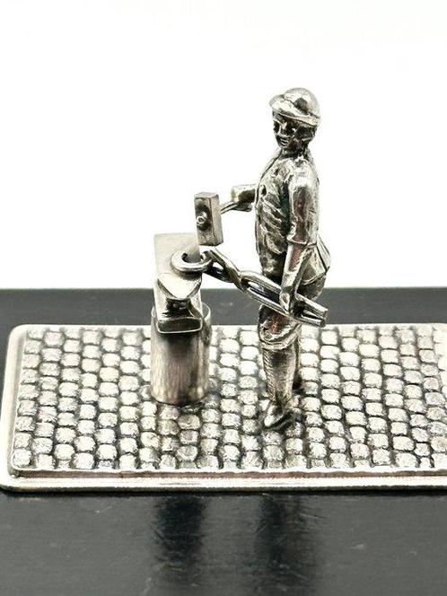 No reserve-Groot model handgemaakte zilveren miniatuur, Antiek en Kunst, Antiek | Goud en Zilver