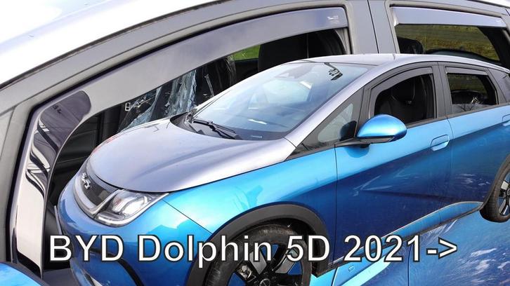 Zijwindschermen BYD raamspoilers donker getint oa Dolphin, Auto-onderdelen, Ruiten en Toebehoren, Nieuw, Alfa Romeo, Amerikaanse onderdelen