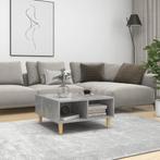 vidaXL Salontafel 60x60x30 cm bewerkt hout betongrijs, Huis en Inrichting, 50 tot 100 cm, Verzenden, Nieuw, 50 tot 100 cm
