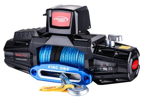 KingOne Winch - BULL-12.0 Synthetic Rope, Doe-het-zelf en Verbouw, Lieren en Takels, Ophalen of Verzenden