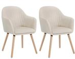 Set van 2 Velvet Eetkamerstoelen met Armleuningen – Comfort, Huis en Inrichting, Stoelen, Verzenden, Nieuw