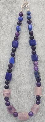 amethist & Lapislazuli Halsketting- 111 g - (1)