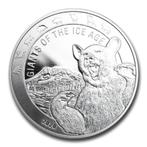 Ghana Giants of the Ice Age 1 oz 2020 Cave Bear, Verzenden, Overige landen, Losse munt, Zilver