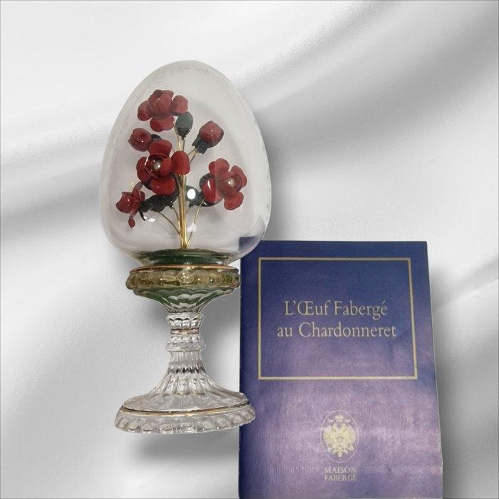 Fabergé ei - Rode rozen met parelhart - Kristal, Antiek en Kunst, Curiosa en Brocante