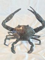 sculptuur, Crab - 14 cm - Gepatineerd brons