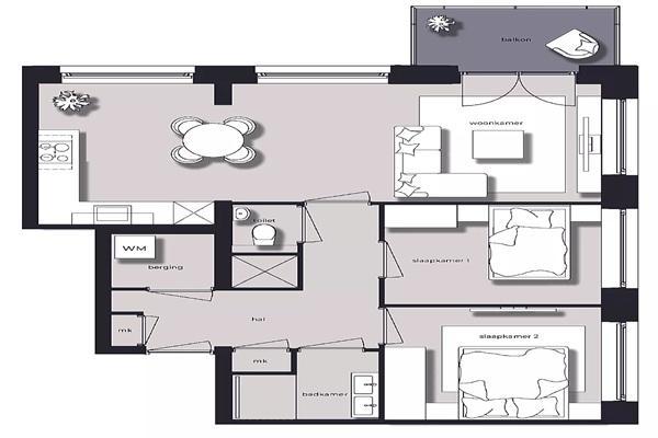 Appartement Grasweg in Amsterdam, Huizen en Kamers, Huizen te huur, Via bemiddelaar, Amsterdam, Appartement