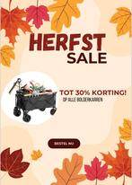 Bolderkar XL Actie 30%korting!!, Caravans en Kamperen, Bolderkarren, Opvouwbaar, Nieuw