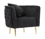 FAUTEUIL BUCAREST ZWART CM 76x74x71, Huis en Inrichting, Ophalen of Verzenden, Nieuw
