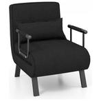 Trendmix 4-in-1 Slaapstoel Zwart – Inklapbare Slaapbank –, Ophalen of Verzenden, Nieuw