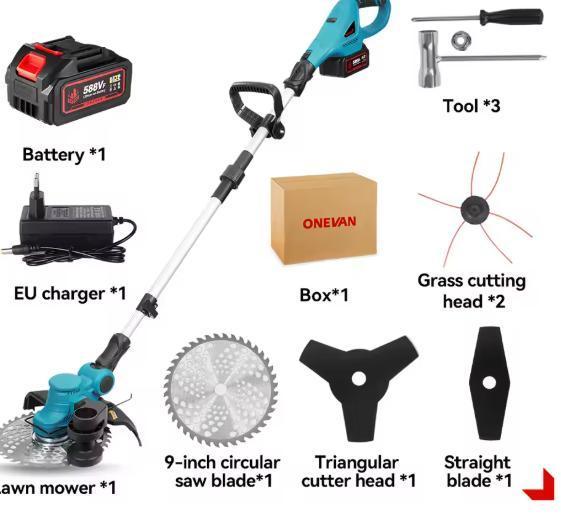 9 Borstelloze Grasmaaier Makita 18V Accu Opvouwbaar, Tuin en Terras, Grasmaaiers, Nieuw, Verzenden