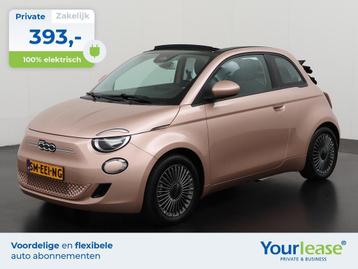 Fiat 500E Cabrio | Privé lease 393,- all-in | EV | Automaat beschikbaar voor biedingen