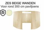 El Jardin - Zijwanden voor Rond Partytent - 350 - Beige -..., Tuin en Terras, Overige Tuin en Terras, Verzenden, Nieuw