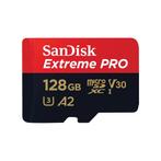 SanDisk Extreme Pro MicroSDXC 128GB 200MB/s A2 V30 + SD, Audio, Tv en Foto, Fotografie | Geheugenkaarten, Nieuw, Overige merken