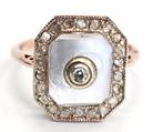 Zonder Minimumprijs - Ring - 9 kt. Roségoud, Zilver -, Nieuw