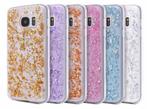 Galaxy S7 TPU Bling Glitterhoesje Bladgoud - Look Rosé Goud, Nieuw, Ophalen of Verzenden
