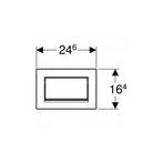 Bedieningsplaat Geberit Sigma 30 Spoel-Stop-Spoeling Met, Doe-het-zelf en Verbouw, Nieuw, Ophalen of Verzenden