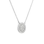 Ketting - 18 karaat Witgoud - 0.50ct. tw. Diamant