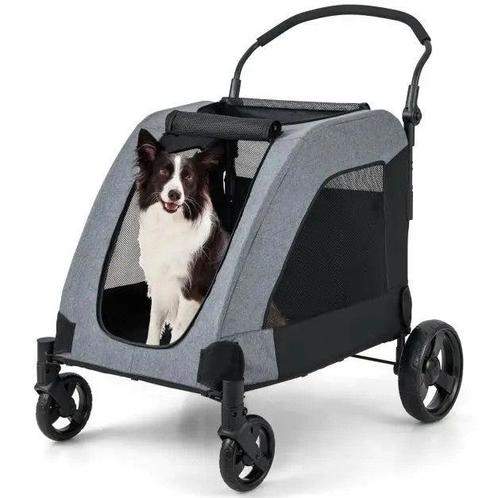 Trendmix Opvouwbare XXL Hondenbuggy Met Ademend Gaas En, Dieren en Toebehoren, Overige Dieren-accessoires, Ophalen of Verzenden