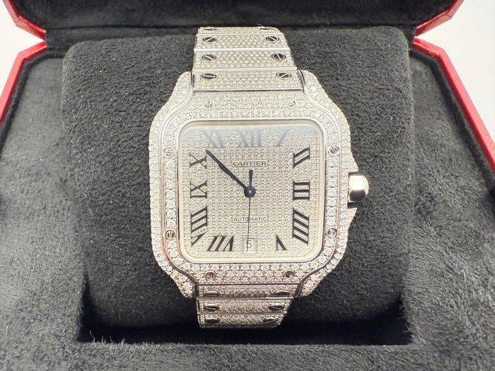 Cartier - Santos de Cartier Diamond - Zonder Minimumprijs -, Sieraden, Tassen en Uiterlijk, Horloges | Heren