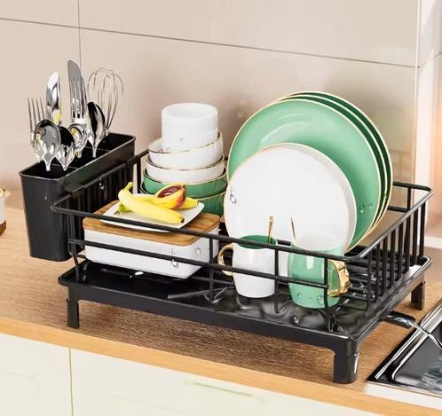 Afdruiprek met Lekbak en Bestekhouder – Compact Keukenrek, Huis en Inrichting, Keuken | Keukenelementen, Nieuw, Verzenden