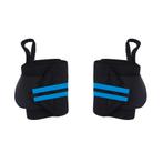 Fitness / Crossfit Polsband - 2 stuks - Lichtblauw / Zwart -, Verzenden, Nieuw